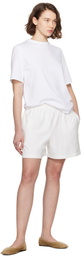 The Row White Gunty Shorts