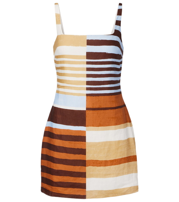 Photo: Cala de la Cruz Siela striped linen minidress