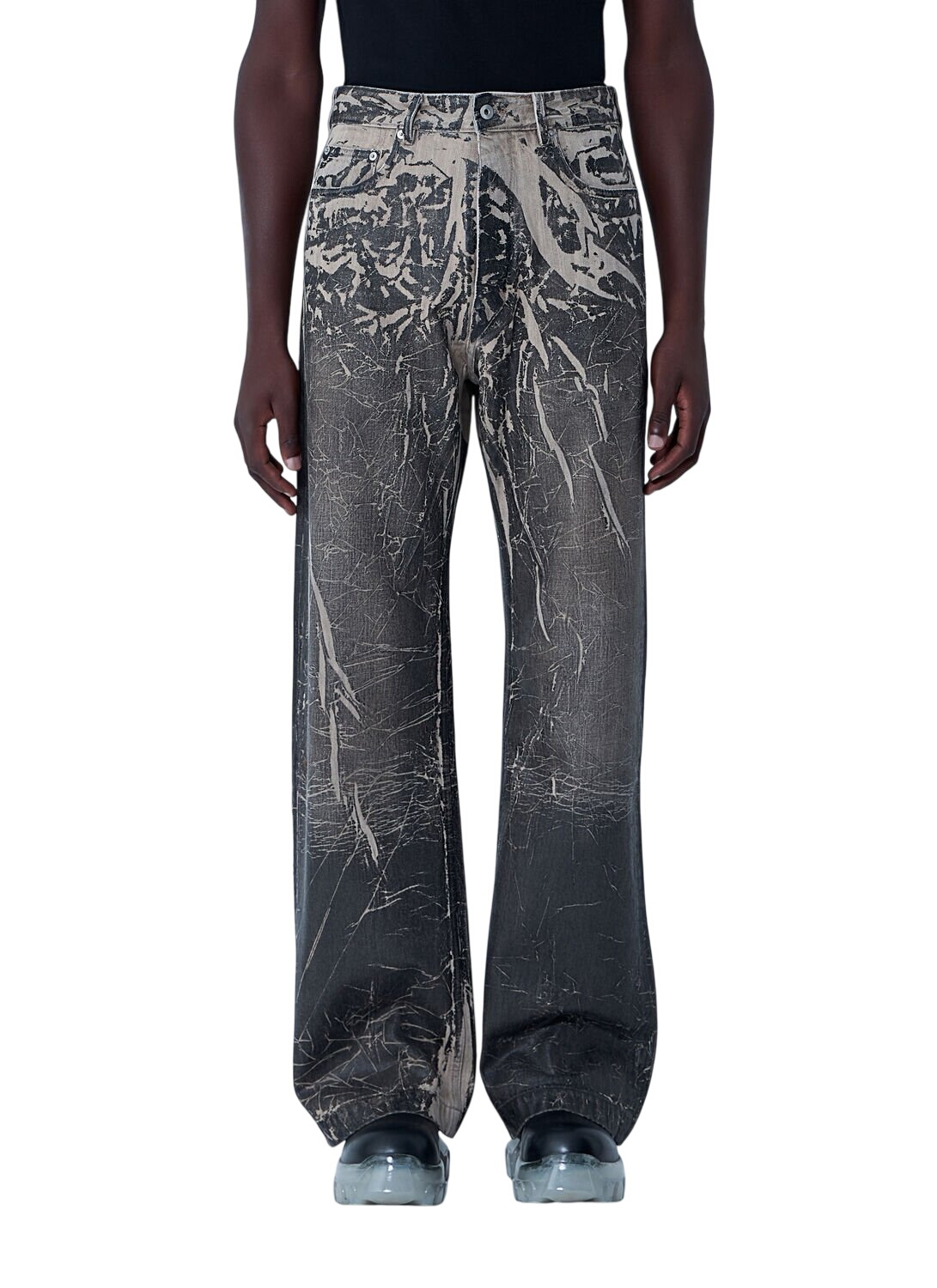 Rick Owens Drkshdw Black Memphis Cut Jeans Rick Owens Drkshdw