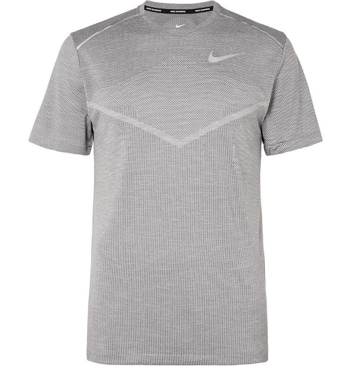 Photo: Nike Running - Ultra TechKnit Running T-Shirt - Men - Gray