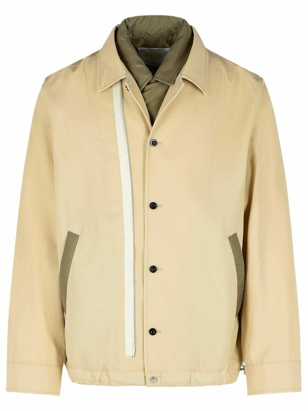 Photo: Sacai twill Beige Cotton Jacket