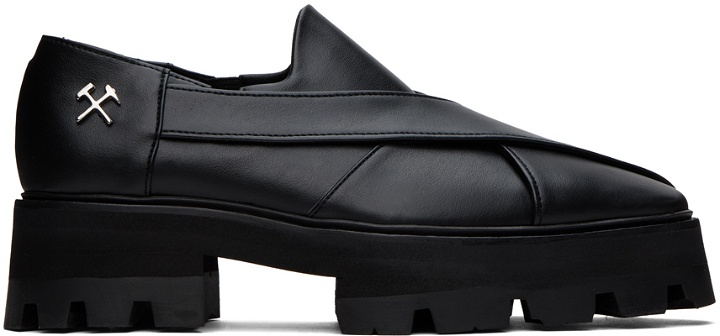 Photo: GmbH Black Chapal Loafers