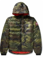 Canada Goose - Lodge Slim-Fit Camouflage-Print Recycled Nylon-Ripstop Hooded Down Jacket - Green