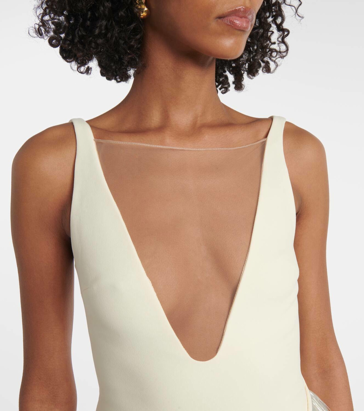 david koma beige dress Silk mid-length dress David Koma Beige size 2 US in Silk