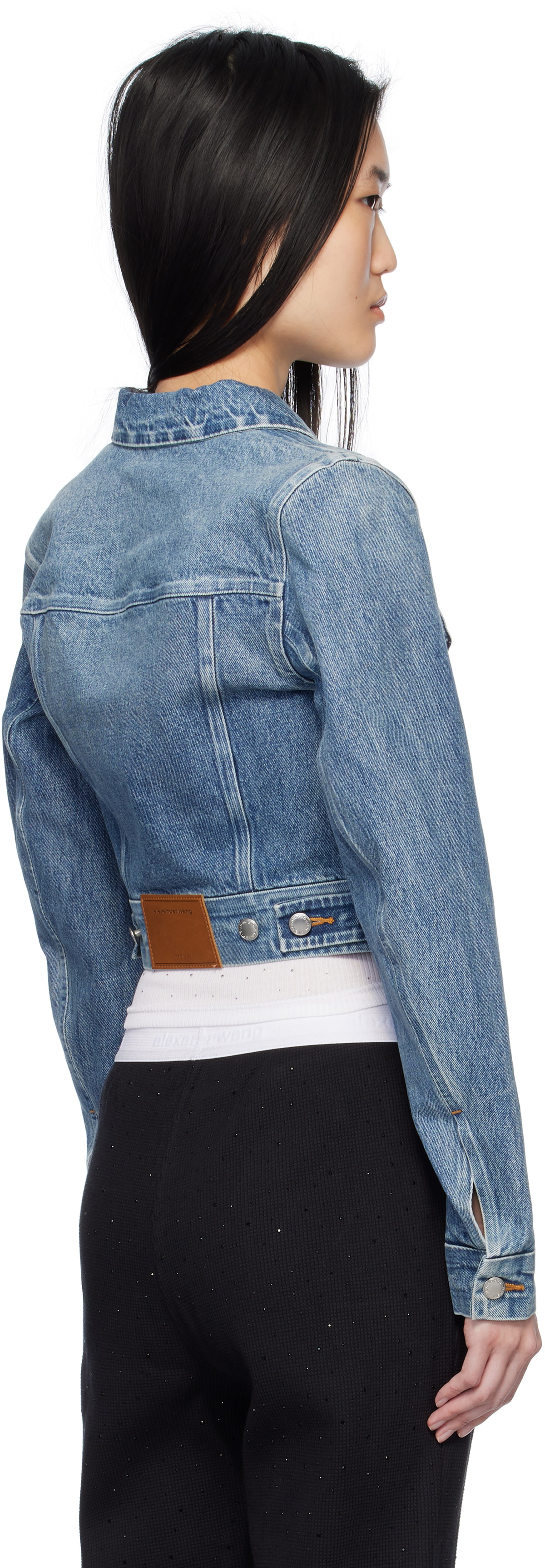 Alexander Wang Blue Trucker Denim Jacket