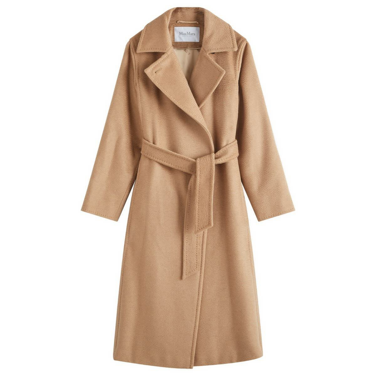 Max Mara Women's Wool Maxi Coat in Camel Max Mara