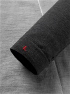 Falke Ergonomic Sport System - Stretch Tech Merino Wool-Blend Half-Zip Top - Gray