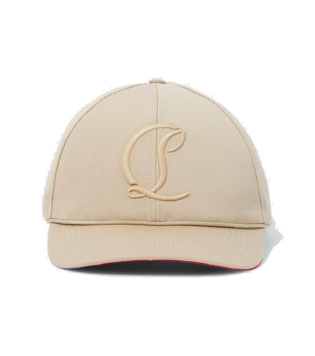 Christian Louboutin Mooncrest cotton baseball cap Christian Louboutin
