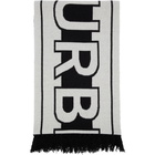 Burberry Black and White Football Scarf