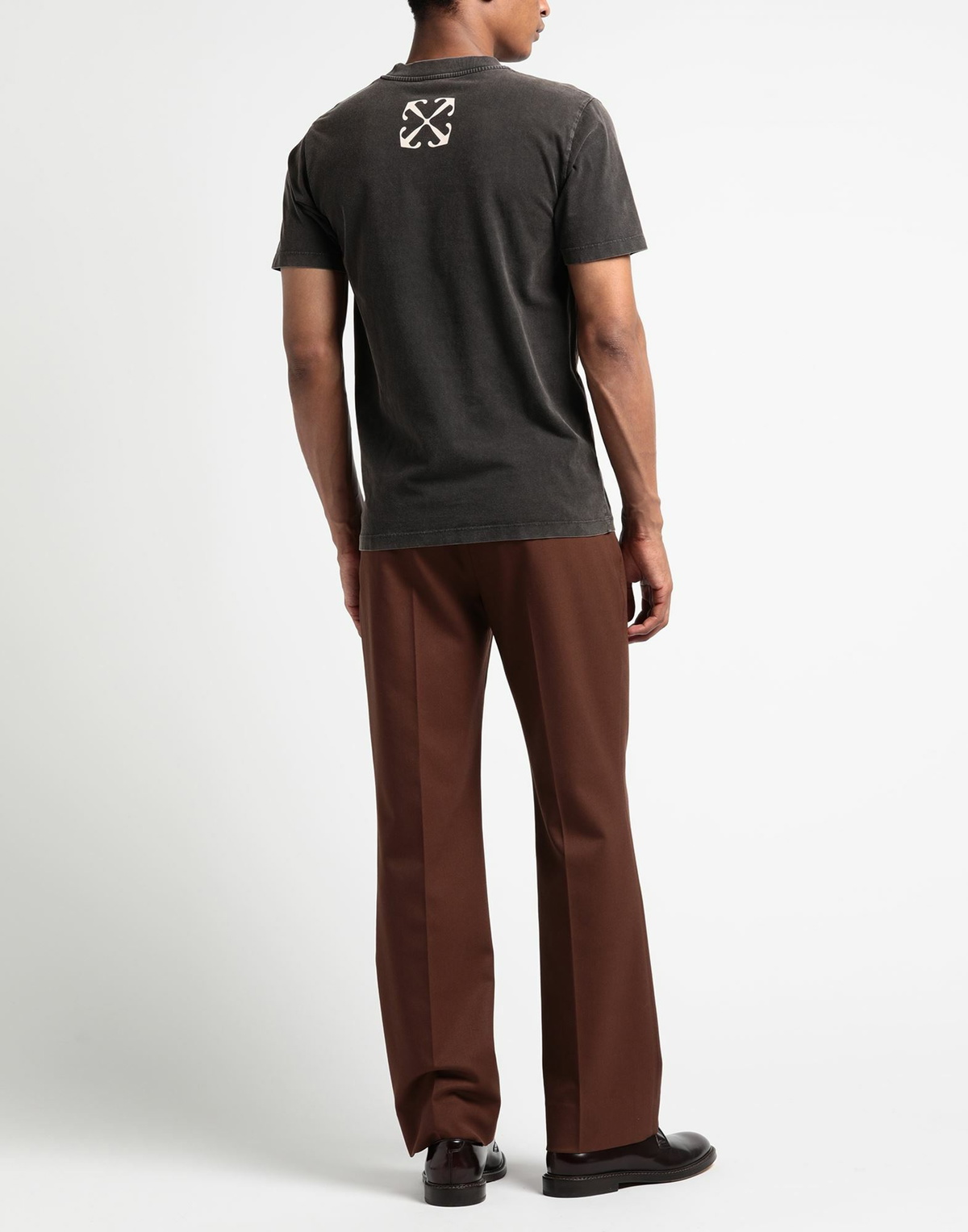 Off-white Mens T-shirt Dark in Brown
