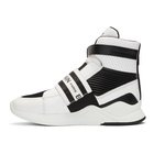 Balmain Black and White Exton Sneakers