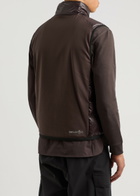 Moncler Grenoble Quilted Stretch-jersey and Nylon Gilet Brown