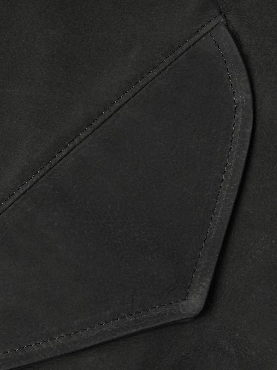 A.PRESSE - Nubuck Bomber Jacket - Black