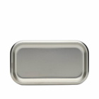 Service Projects Small Steel Serving Tray in Brushed Steel 