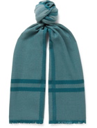 Loro Piana - Fringed Checked Virgin Wool Scarf