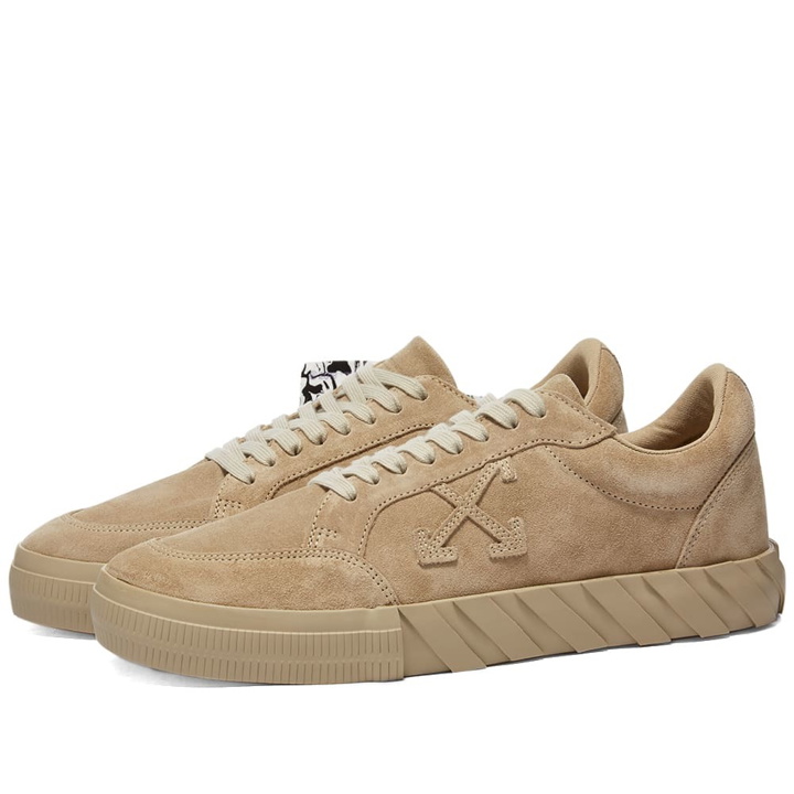 Photo: Off-White Low Vulcanized Cow Suede Sneaker