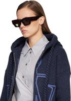 LOEWE Brown Paula's Ibiza Goggle Rectangle Sunglasses