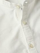 Officine Générale - Auguste Grandad-Collar Selvedge Cotton Oxford Shirt - White