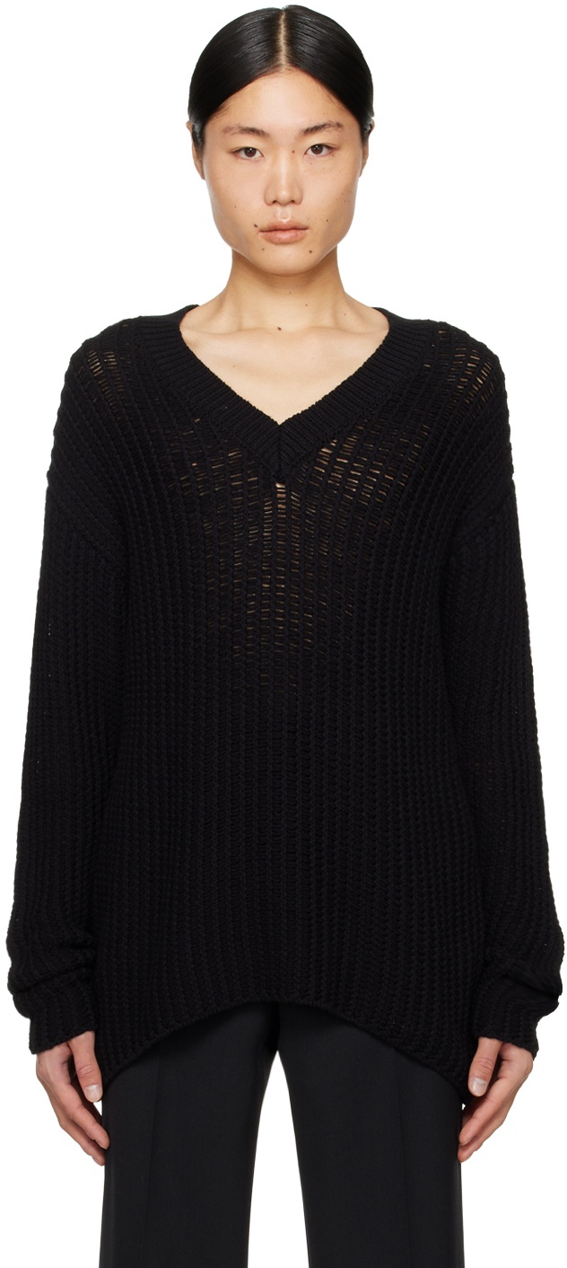 Photo: COMMAS Black V-Neck Sweater