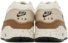 Nike White & Brown Air Max 1 '87 Sneakers