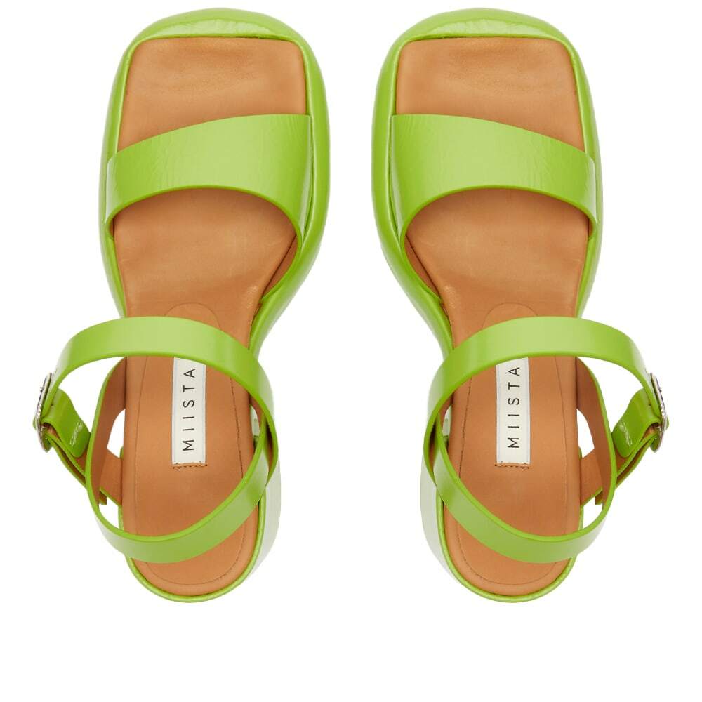 MIISTA Women's Beverly Heeled Sandal in Green MIISTA