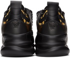 Versace Black & Gold Chain Reaction Sneakers