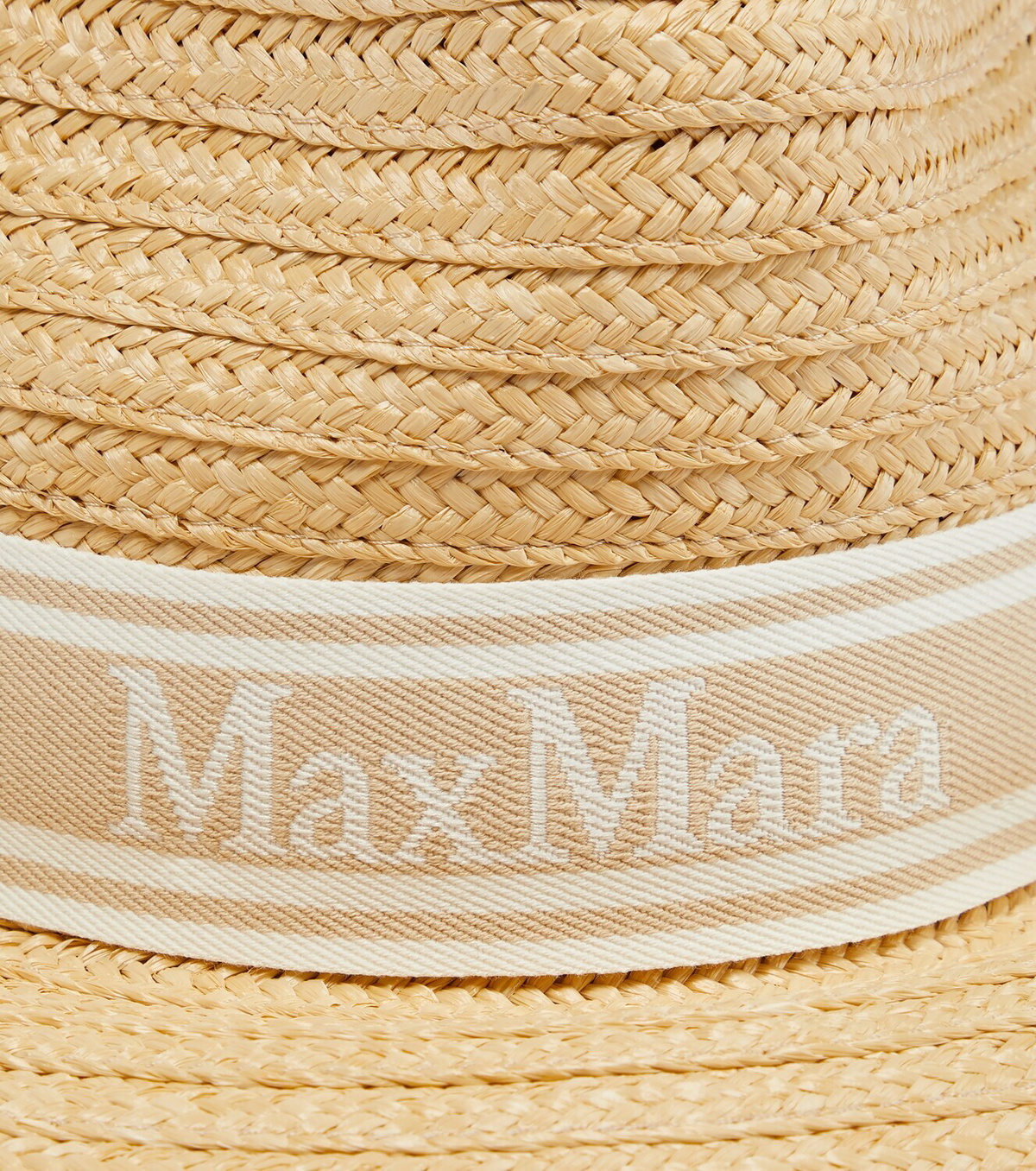 Max Mara - Chiffon straw-effect hat Max Mara