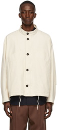 Jil Sander Off-White Cotton Canvas Jacket