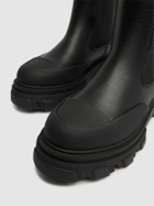 GANNI 50mm Mid Leather Chelsea Combat Boots