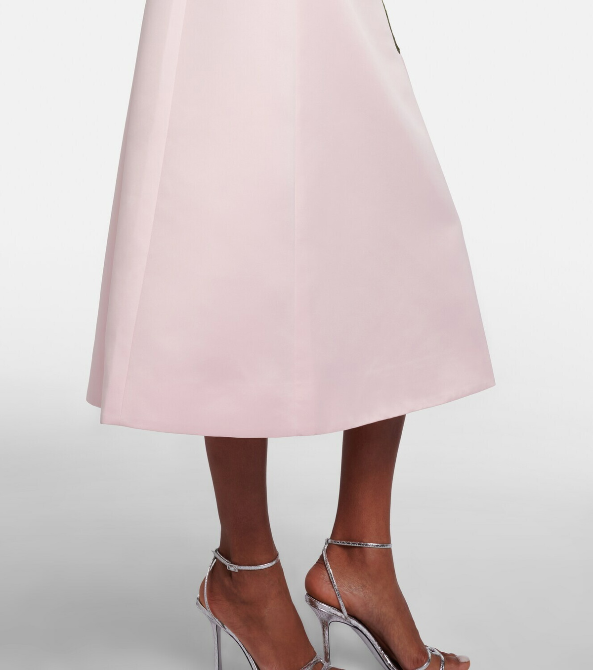 Leo Lin Floral-appliqué cocktail dress
