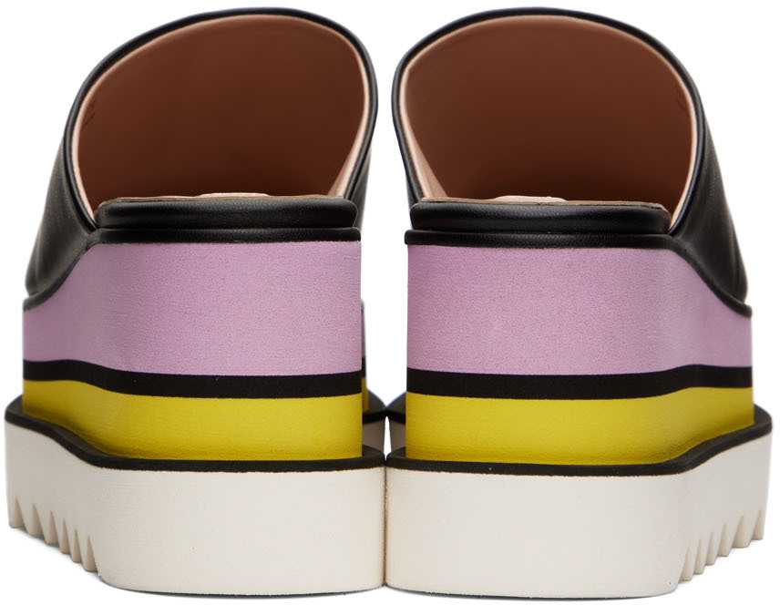 Stella McCartney Black Leather Platform Loafers main image 0