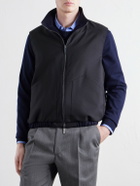 Stòffa - Reversible Brushed-Cashmere Gilet - Blue