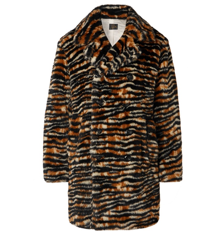Photo: Needles - Tiger-Print Faux Fur Coat - Brown