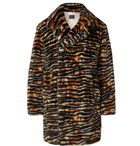 Needles - Tiger-Print Faux Fur Coat - Brown