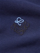 Loewe - Anagram Logo-Embroidered Cotton-Piqué Polo Shirt - Blue