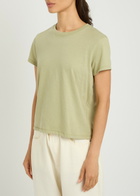 Frame The Vintage Baby Cotton-blend T-shirt Green