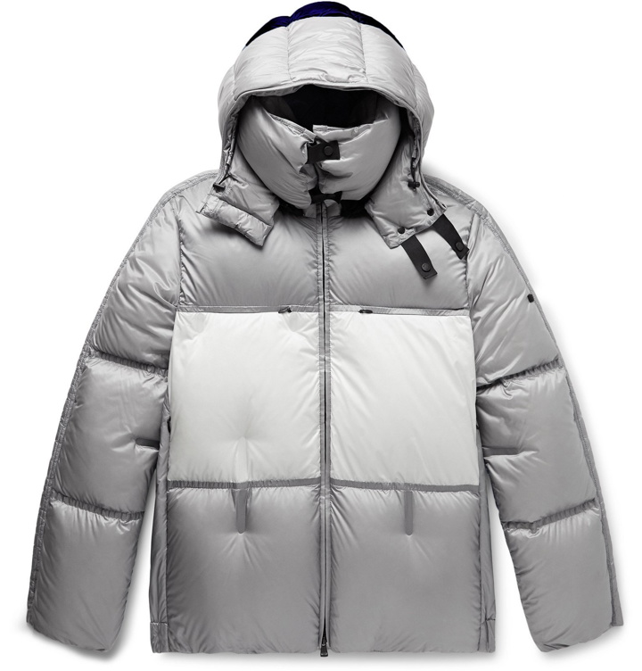 Photo: Moncler Genius - 5 Moncler Craig Green Coolidge Colour-Block Quilted Shell Hooded Down Jacket - Gray