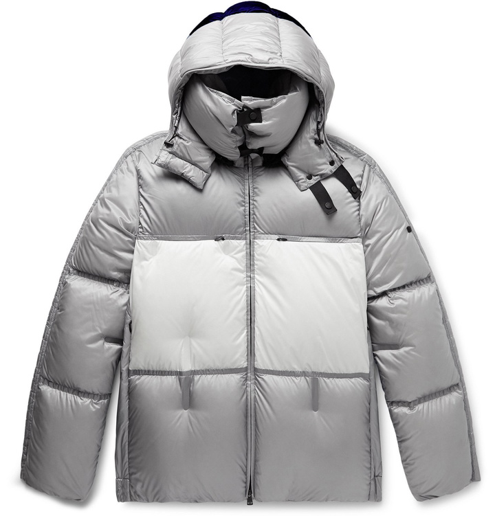 Photo: Moncler Genius - 5 Moncler Craig Green Coolidge Colour-Block Quilted Shell Hooded Down Jacket - Gray