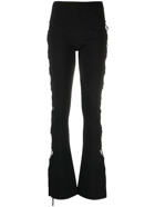ANDREADAMO - Stretch Knit Cut-out Flared Trousers