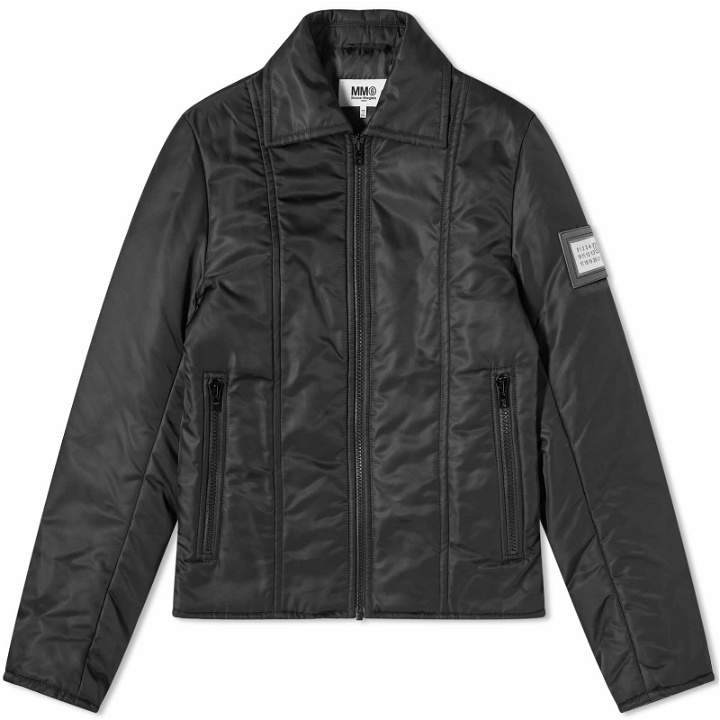 Photo: MM6 Maison Margiela Men's Nylon Harrington Jacket in Black