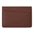 Maison Margiela Brown and Burgundy Leather Card Holder