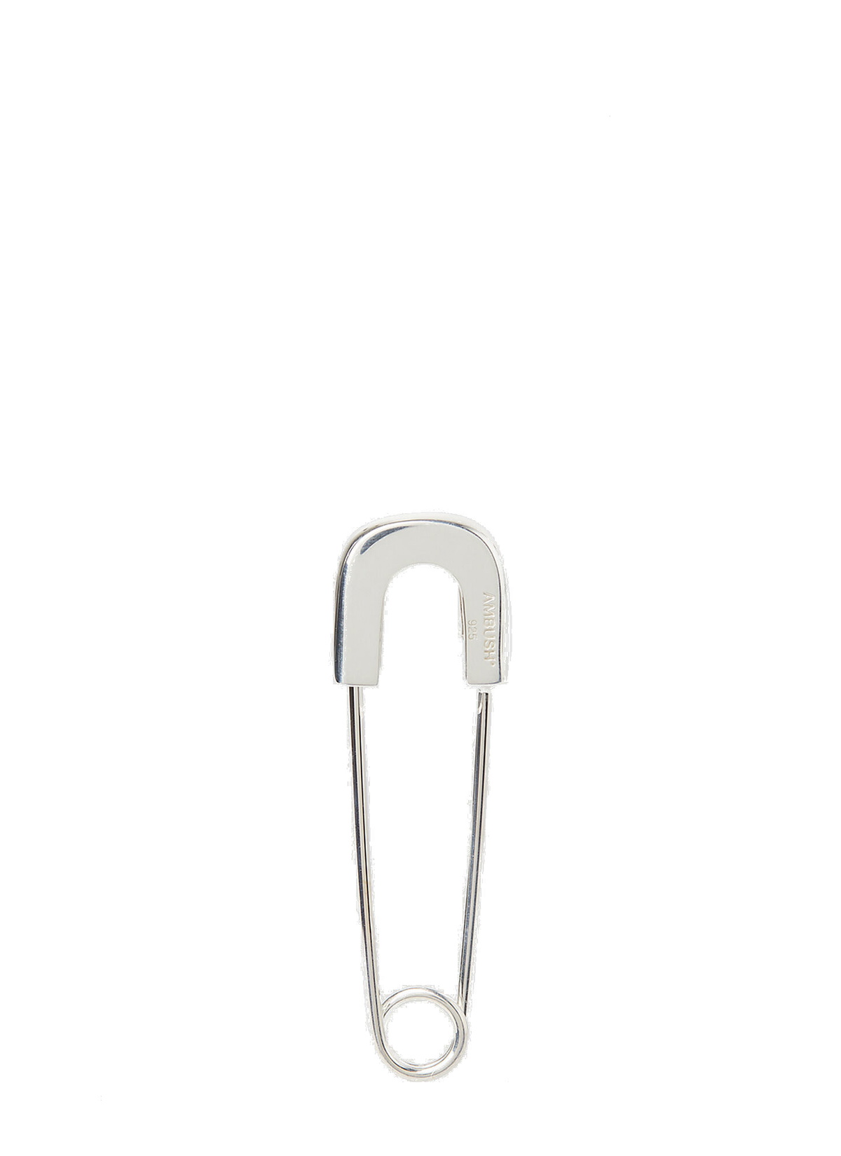 Safety Pin Earring in Silver