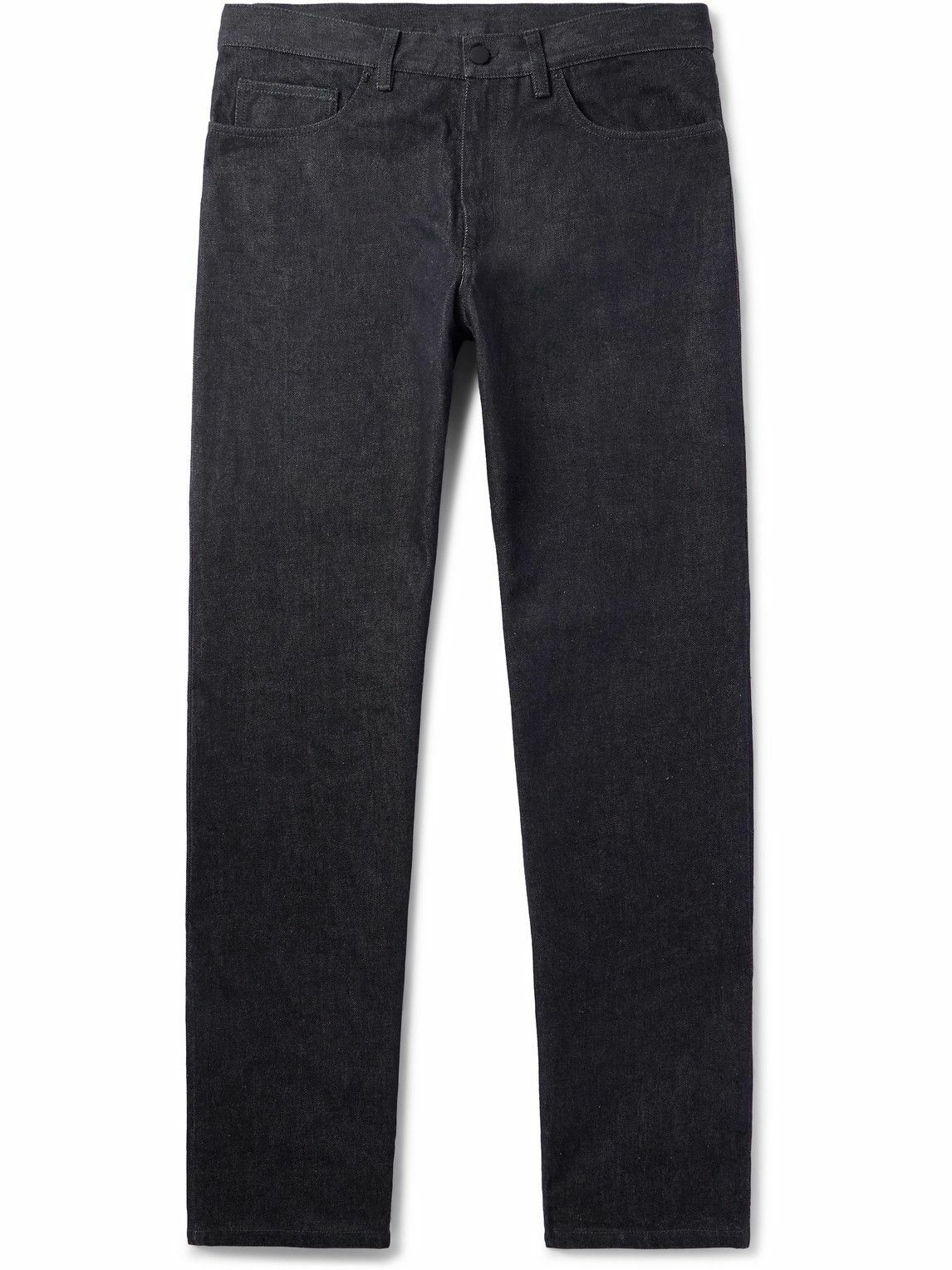 Moncler - Straight-Leg Logo-Appliquéd Jeans - Blue