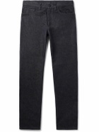 Moncler - Straight-Leg Logo-Appliquéd Jeans - Blue