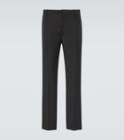 Alexander McQueen Pinstripe wool and mohair suit pants