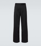 Jil Sander Silk-blend wide-leg pants