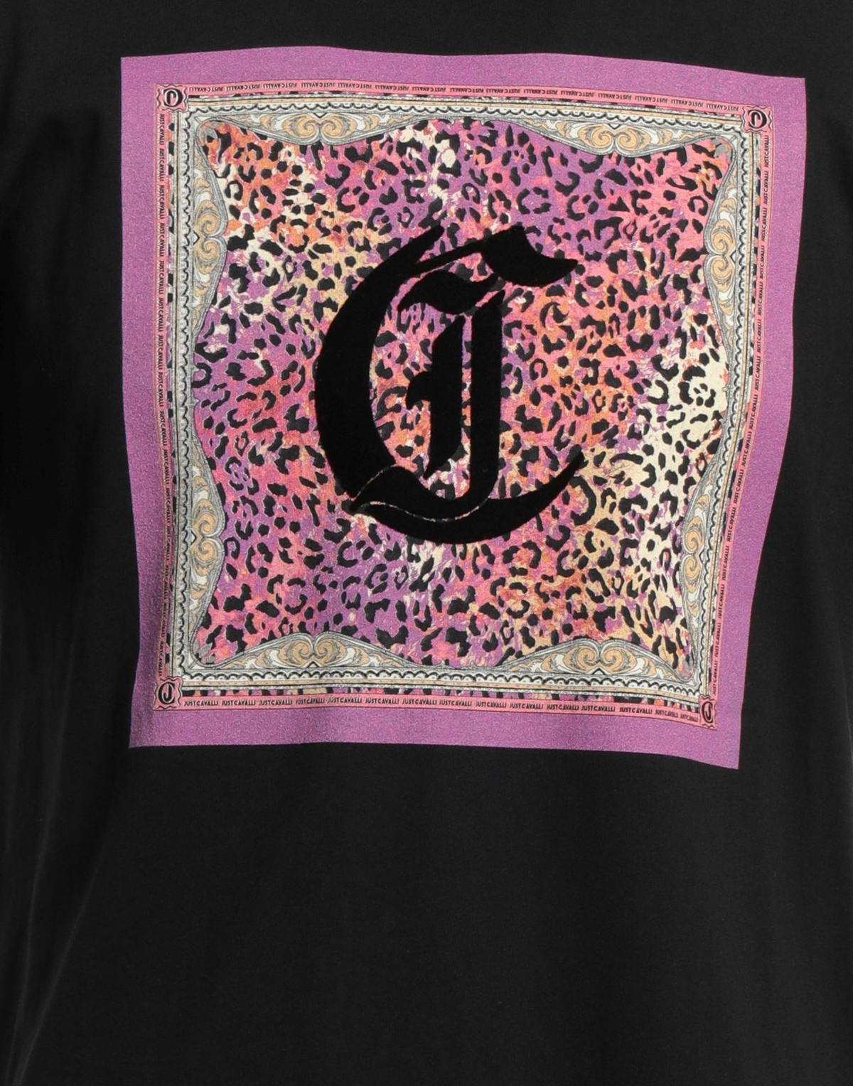 Just Cavalli Mens T-shirt in Black