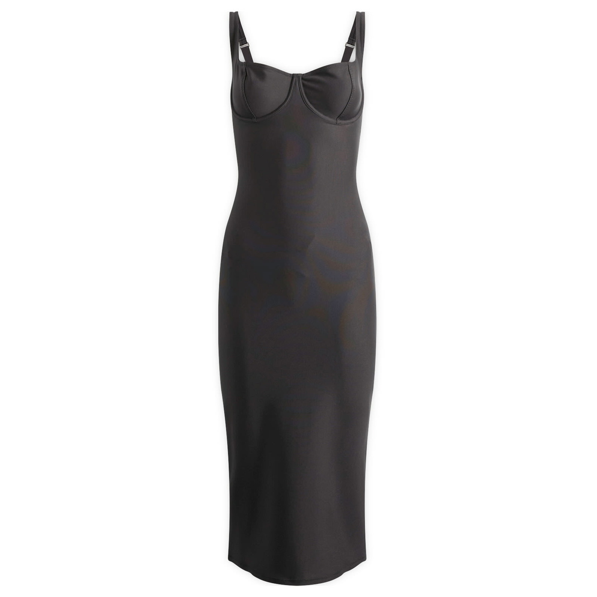 SKIMS Women's Body Halter Midi Dress in Onyx