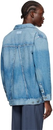 GANNI Blue Oversized Denim Jacket