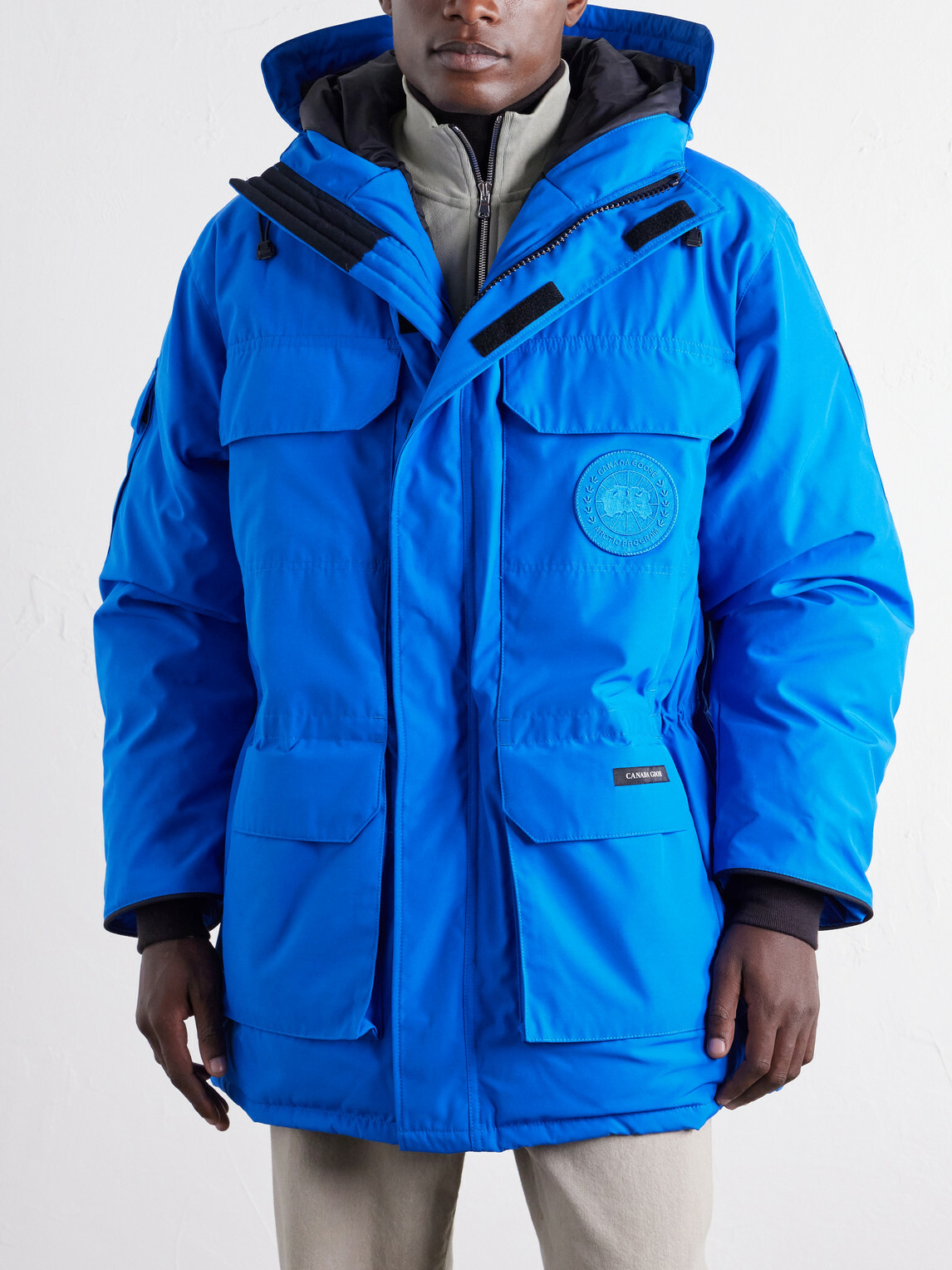Canada Goose - Expedition Hooded Logo-Appliquéd Shell Down Parka - Blue